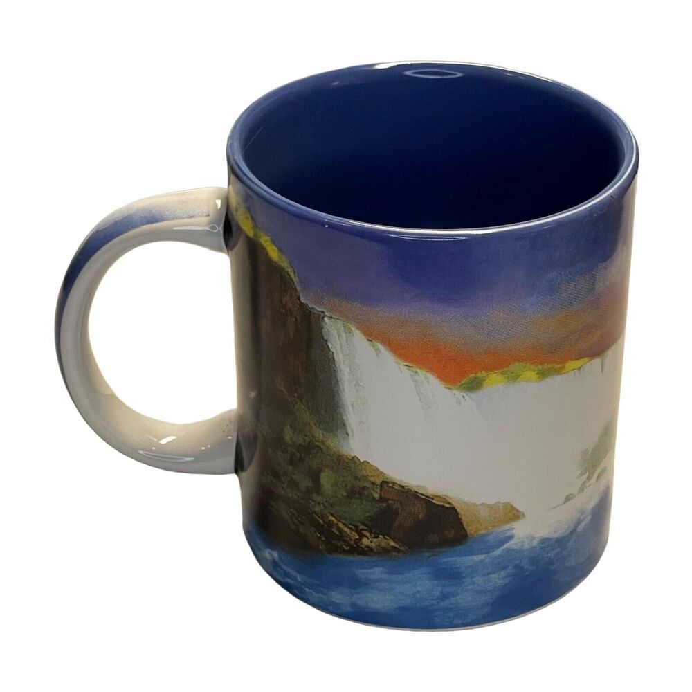 Vintage Multicolor Ceramic Maid of the Mist Niagara Falls Souvenir Coffee Mug - Picture 2 of 7